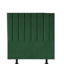Ver imagem 2 de Kit Cabeceira e Calçadeira Baú Solteiro 100cm Cancun Suede Verde - D A DECOR