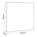 Ver imagem 4 de Cabeceira Sky Casal 1,40 Veludo Rose - Simbal