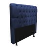 Cabeceira Estofada Capitonê Livia 100cm Solteiro para Cama Box Suede Azul Marinho - Gat Magazine - 3