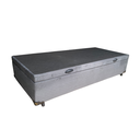 Ver imagem 3 de Cama Box Baú Solteiro Suede Cinza + Colchão Ortobom Elegant Superpock