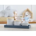 Ver imagem 3 de Kit Higiene Porcelana Bancada Retangular Madeira Bebê Menino Azul Póa K019 Royal