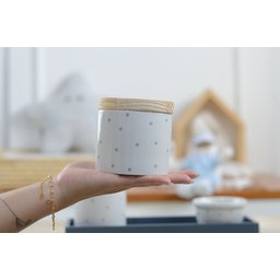 Kit Higiene Porcelana Bancada Retangular Madeira Bebê Menino Azul Póa K019 Royal - 8