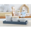 Ver imagem 5 de Kit Higiene Porcelana Bancada Retangular Madeira Bebê Menino Azul Póa K019 Royal