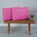 Ver imagem 1 de Par de Fronhas para Travesseiro Premium Percal de Microfibra 400 Fios Lisa:pink