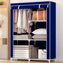 Ver mais imagens de Armário Guarda Roupa Dobrável Portátil Multiuso Organizador de Roupas Azul - StaremCasa