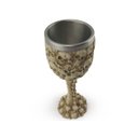 Ver imagem 4 de Cálice Taça Crânios Caveira Skull Aço Inox Resina Relevo Decorativo Rock Colecionável Vinho Coquetel