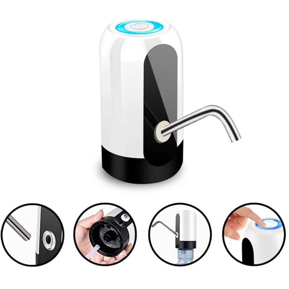 Bebedouro Galão de Água Natural Recarregável Adaptador Usb - 10