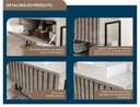Ver imagem 3 de Gabinete Balcão Suspenso Cuba Marmorite Havaí 60 cm Aço Banheiro 1 Porta 1 Prateleira Cinza
