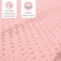 Colcha Cobre Leito Queen Kit 3 Peças Dupla Face Micro Percal Macio Ultrassônico Bf Colchões - 3