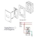 Ver imagem 4 de Espelho 4x2 Conjunto 1 Tomada 10a ou 20a Margirius