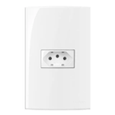 Ver imagem 1 de Espelho 4x2 Conjunto 1 Tomada 10a ou 20a Margirius