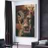 Quadro Decorativo Jesus Cristo e Leão De Judá:90x60 cm/BRANCA - 3