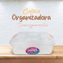 Ver imagem 1 de Caixa Organizadora Transparente Multiuso de 6 Litros