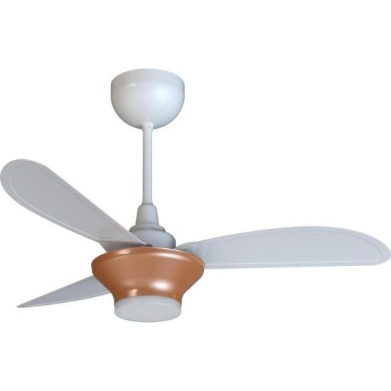 Ventilador de Teto Ventisol Mistral 3 Pás Branco/Bronze Bivolt - 2