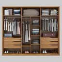 Ver imagem 3 de Guarda Roupa Casal 6 Portas com Espelho e 6 Gavetas Equador