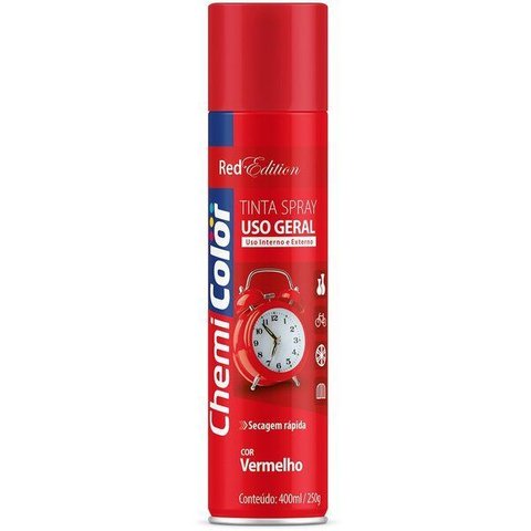 Tinta Spray Chemicolor Uso Geral - Secagem Rápida e Alta Cobertura 400ml