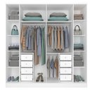 Ver imagem 7 de Guarda Roupa Casal 6 Portas 8 Gavetas com Pés 270cm Portugal Espresso Móveis  