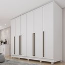 Ver imagem 3 de Guarda Roupa Casal 6 Portas 8 Gavetas com Pés 270cm Portugal Espresso Móveis  