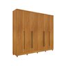 Guarda Roupa Casal 6 Portas 8 Gavetas com Pés 270cm Portugal Espresso Móveis   - 4