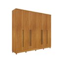 Ver imagem 4 de Guarda-Roupa Casal 6 Portas 8 Gavetas com Pés Yescasa Cinamomo Portugal