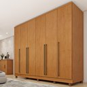 Ver imagem 3 de Guarda Roupa Casal 6 Portas 8 Gavetas com Pés 270cm Portugal Espresso Móveis  