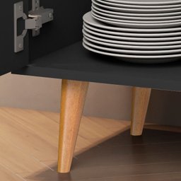 Buffet/aparador/armario Dream 2 Portas Preto - 4