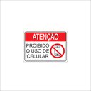 Ver imagem 1 de Placa - Proibido o uso de celular - 20cm x 15cm