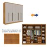 Guarda Roupa Casal 6 Portas 8 Gavetas com Pés 270cm Portugal Espresso Móveis   - 14