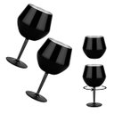 Ver imagem 2 de Taca Copo Termico 2 em 1 Inox Kit 2 Uni Drink Vinho Cocktail Bebida Gelada Praia Piscina Lazer Diver