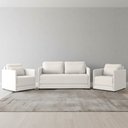 Ver imagem 1 de Sofá e 2 Poltronas Cama Retratil Compacta Dália Fixa Veludo K01 - D’Rossi