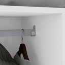 Ver imagem 6 de Guarda-roupa New Andara 8 Portas 4 Gavetas com Espelho e Pés Branco