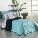 Ver imagem 2 de Kit Cobre Leito Dupla Face Solteiro Bordado Renove Hipercal 400 Fios 4 Peças:verde