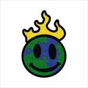 Ver imagem 2 de Tapete Capacho Planeta Terra em Chamas.