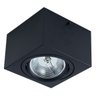 Plafon Spot Alumínio Sobrepor Quadrado Preto P/ Led Ar111 St2899 - 1