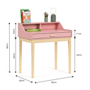 Ver imagem 7 de Escrivaninha Infantil para Quarto Teen MDF 1 Gaveta com Cadeira Infantil Rosa