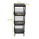 Ver imagem 2 de Fruteira de Ferro e Madeira Grande para Cozinha 3 Andares Artesanal