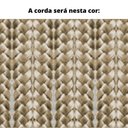 Ver imagem 4 de Poltrona com braço Acaé Linho Cinza Madeira Cedro Corda Náutica Chata Poliéster Rami