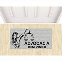 Ver imagem 1 de TAPETE CAPACHO ADVOCACIA 80X40 FUNDO PRATA
