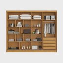 Ver imagem 3 de Guarda Roupa Galati 2 Portas Ripado 100% Mdf - Peroba Made Marcs