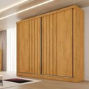 Ver imagem 1 de Guarda Roupa Galati 2 Portas Ripado 100% Mdf - Peroba Made Marcs
