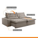 Ver mais imagens de Sofá Retrátil e Reclinável 230cm Domínio