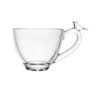 Cj 4 Xícaras P/café C/pires de Vidro Bird Transparente 80ml Wolff - 5