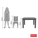Ver imagem 6 de Conjunto Cíntia Mesa Tampo de Madeira 4 Cadeiras Madesa