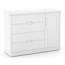Ver imagem 5 de Jogo de Quarto Infantil Tutto New Cômoda 1 Porta e Berço Branco Soft com Capitonê - Matic Móveis