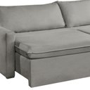 Ver imagem 6 de Sofá Cama Retrátil e Reclinável 180cm Marselha Cinza