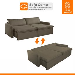 Sofá Cama Retrátil e Reclinável 180cm Marselha - 3