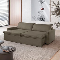 Sofá Cama Retrátil e Reclinável 180cm Marselha - 1