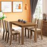 Conjunto Sala de Jantar Rosa 4 Cadeiras madesa - 1