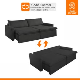 Sofá Cama Retrátil e Reclinável 180cm Marselha - 3