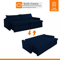 Sofá Cama Retrátil e Reclinável 180cm Marselha - 3